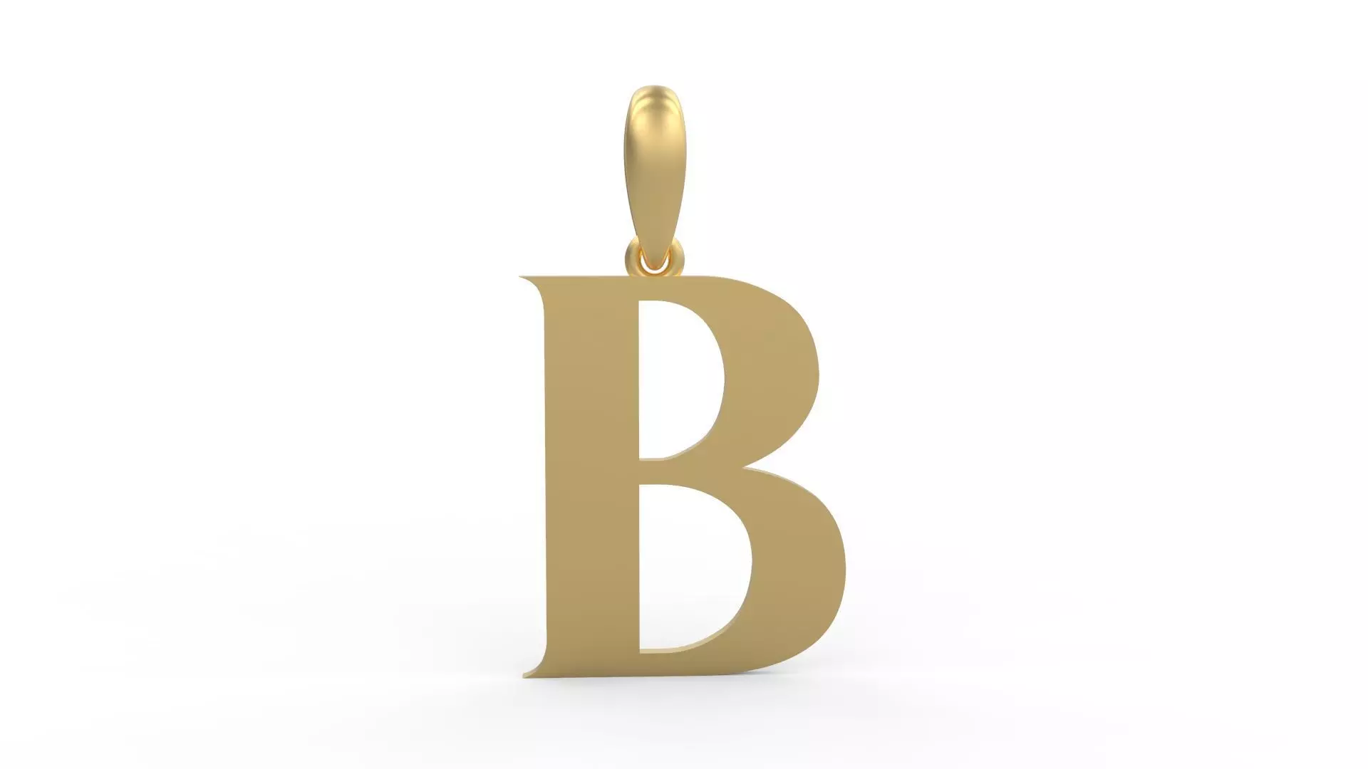 Initial Letters Pendant EVAGR5ANDE B 3D print model_0