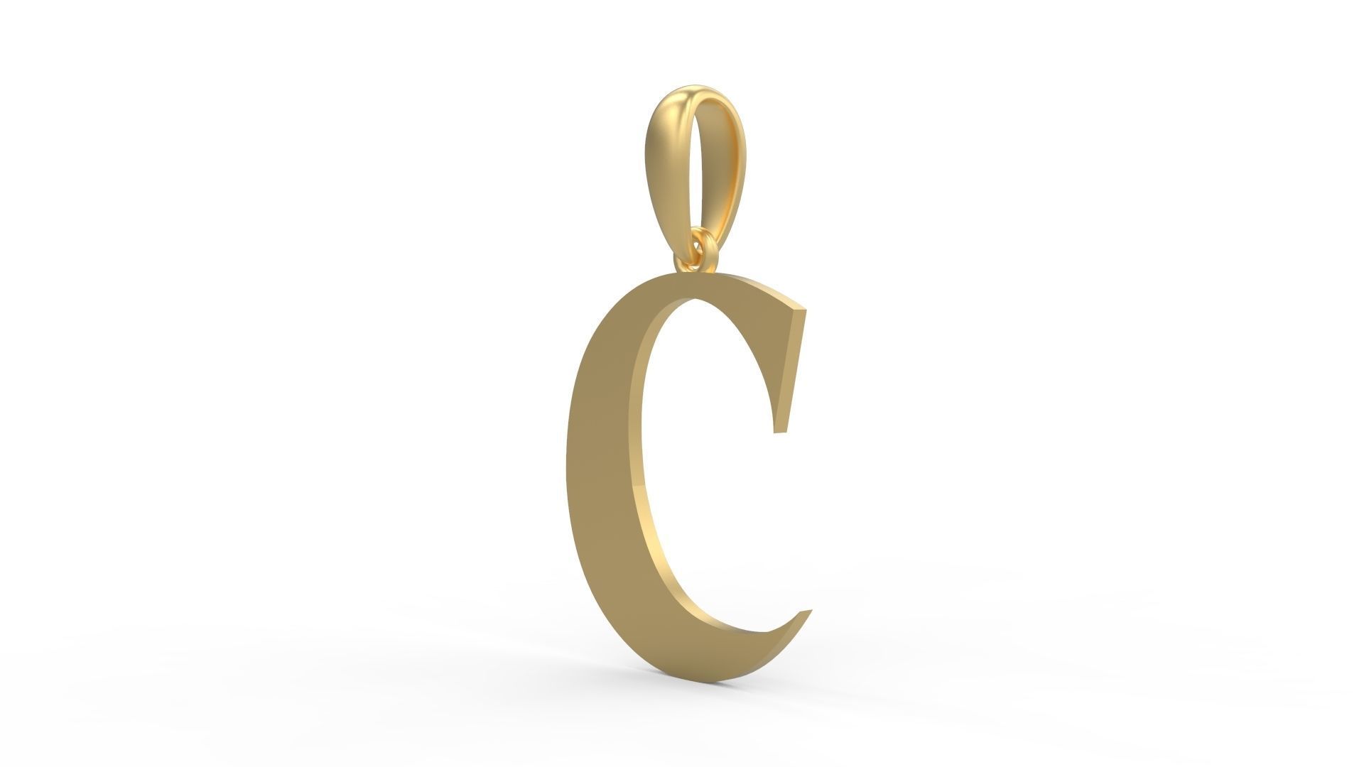 Initial Letters Pendant EVAGR5ANDE C 3D print model_1