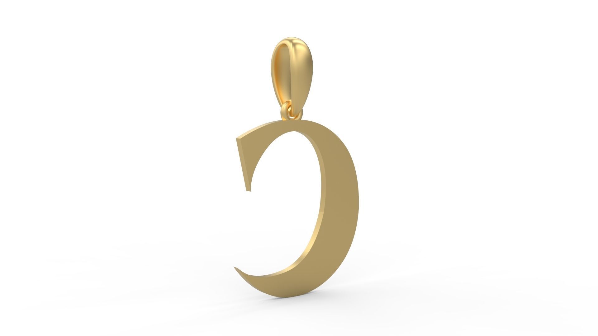 Initial Letters Pendant EVAGR5ANDE C 3D print model_3