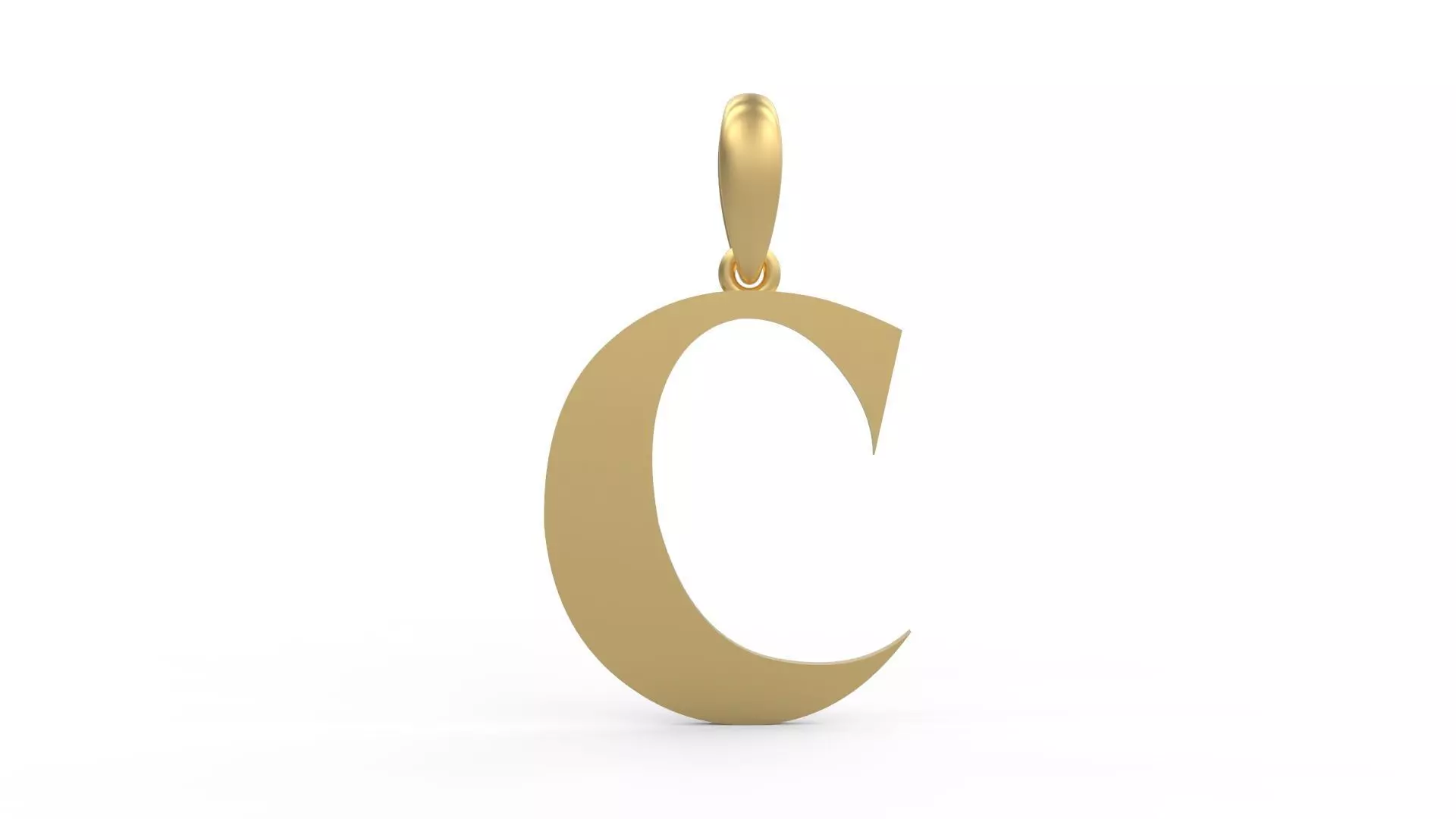 Initial Letters Pendant EVAGR5ANDE C 3D print model_0