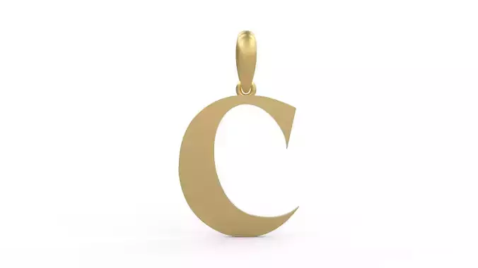 Initial Letters Pendant EVAGR5ANDE C