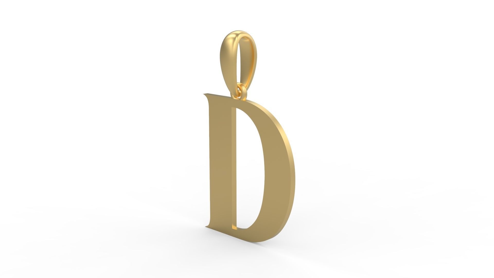 Initial Letters Pendant EVAGR5ANDE D 3D print model_1