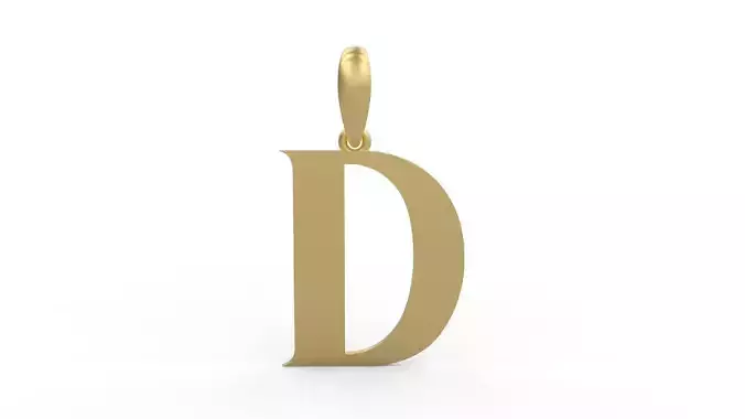 Initial Letters Pendant EVAGR5ANDE D