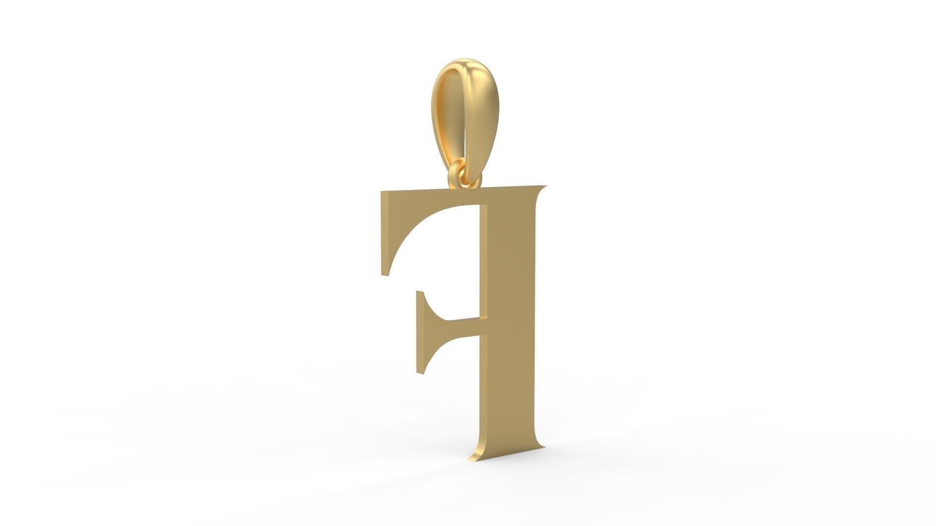 Initial Letters Pendant EVAGR5ANDE F 3D print model_3