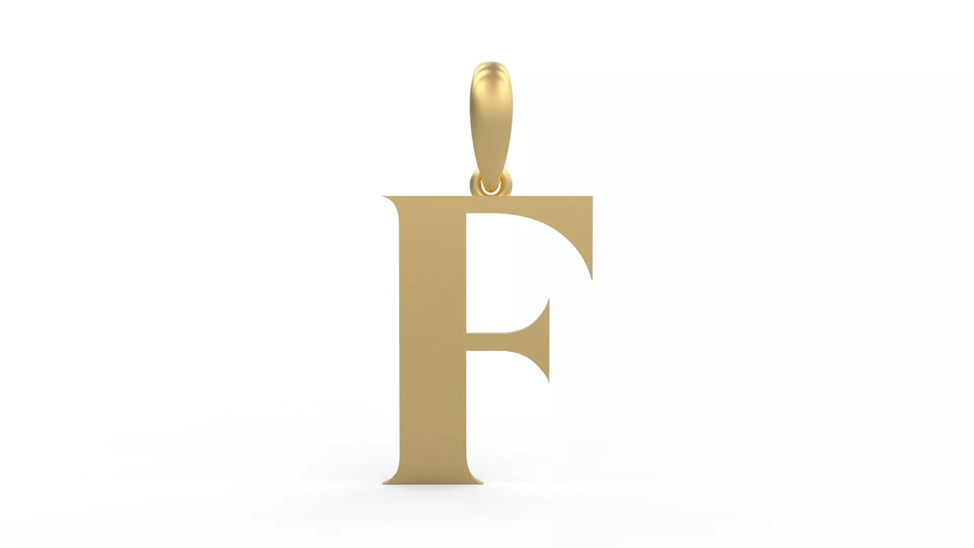Initial Letters Pendant EVAGR5ANDE F 3D print model_0