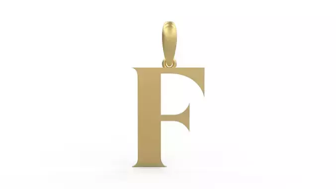 Initial Letters Pendant EVAGR5ANDE F