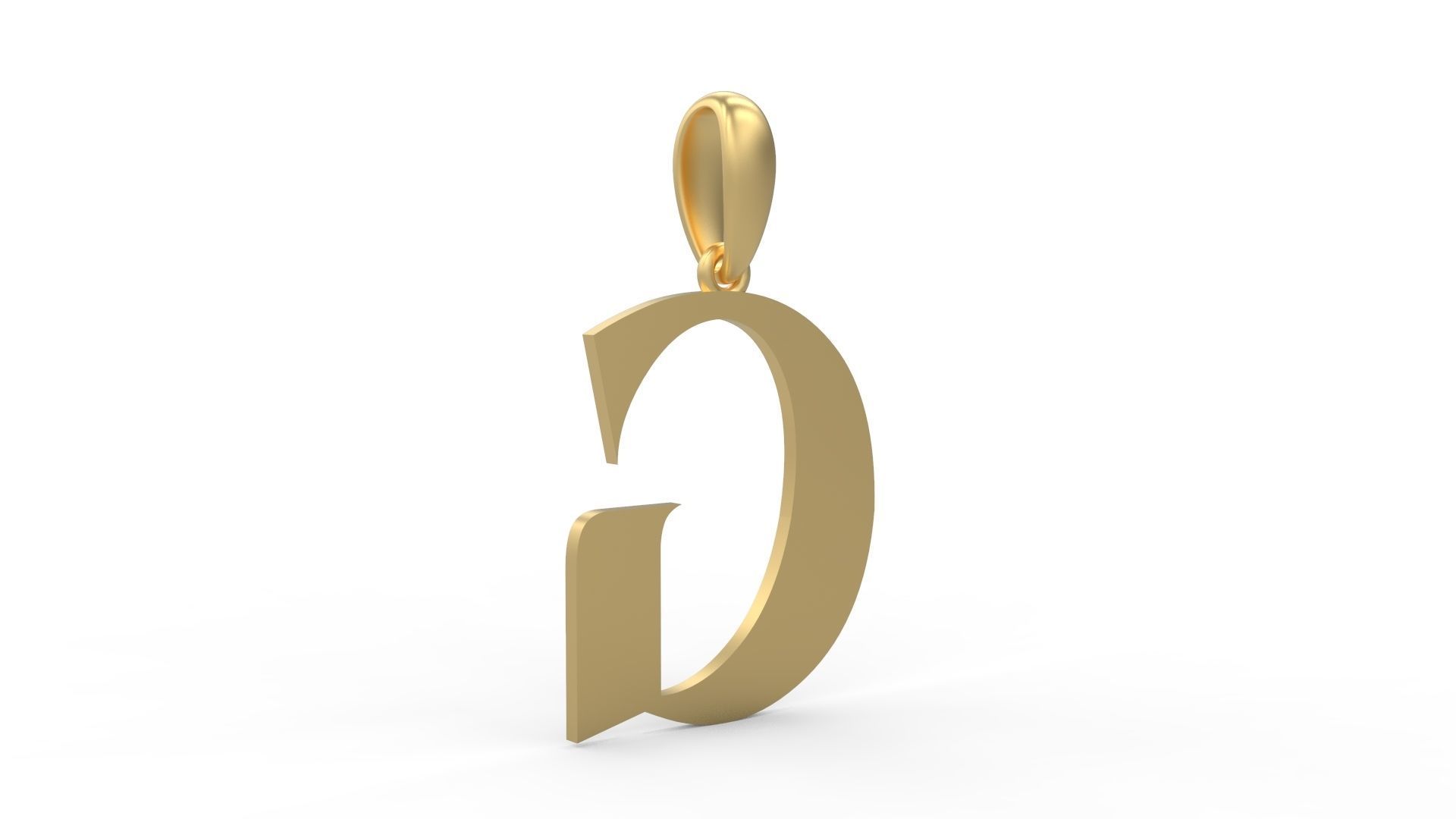 Initial Letters Pendant EVAGR5ANDE G 3D print model_3