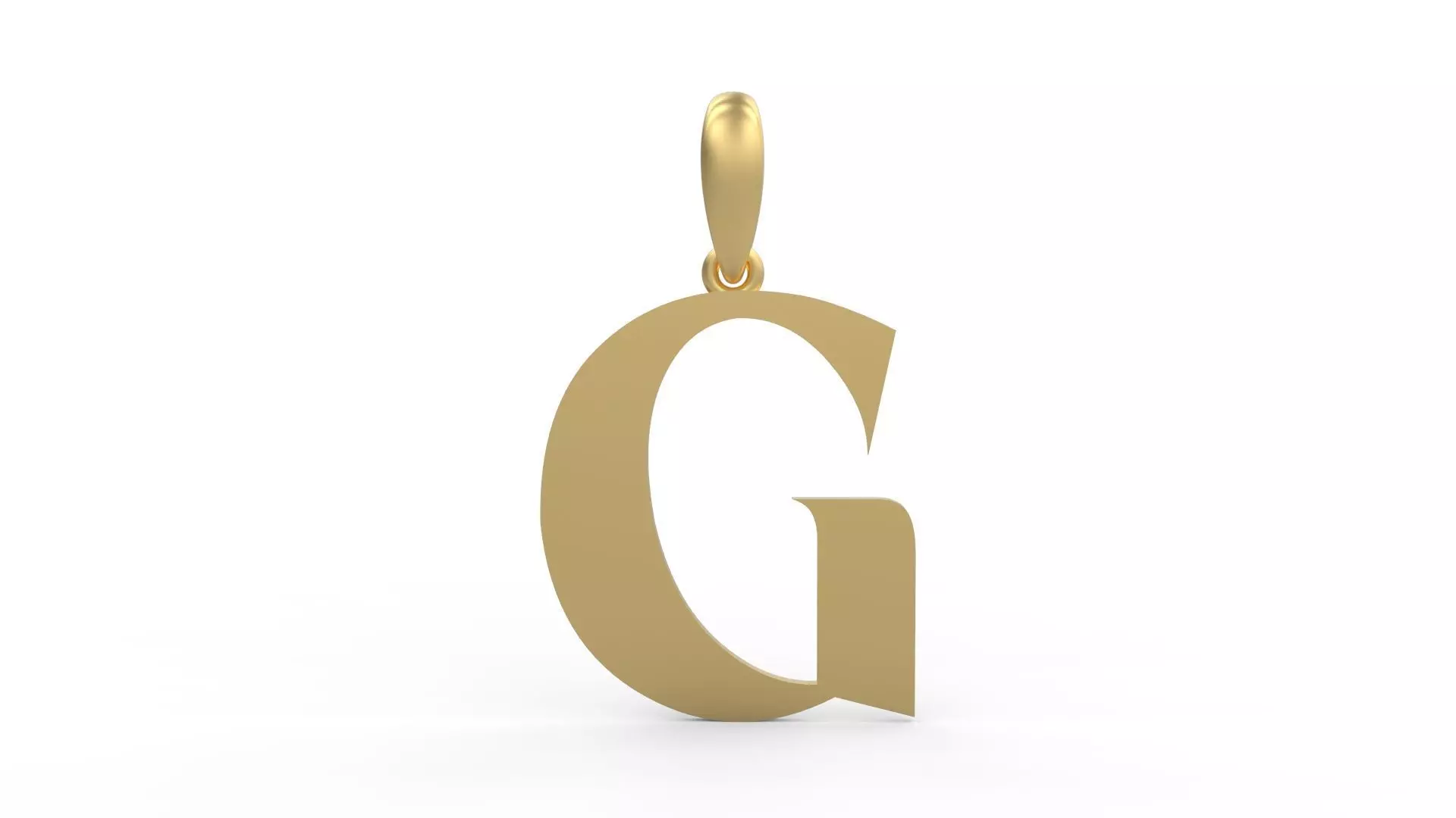 Initial Letters Pendant EVAGR5ANDE G 3D print model_0