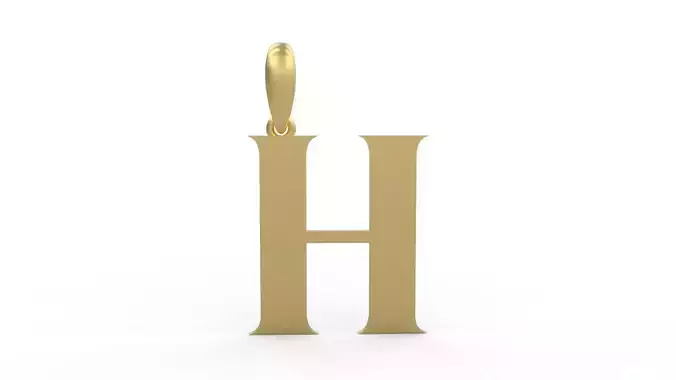 Initial Letters Pendant EVAGR5ANDE H