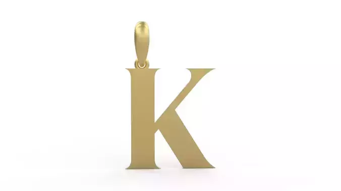 Initial Letters Pendant EVAGR5ANDE K