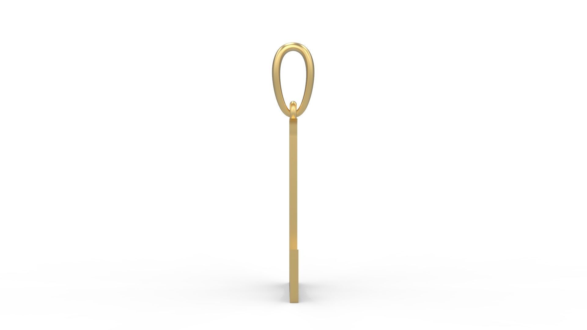 Initial Letters Pendant EVAGR5ANDE L 3D print model_2