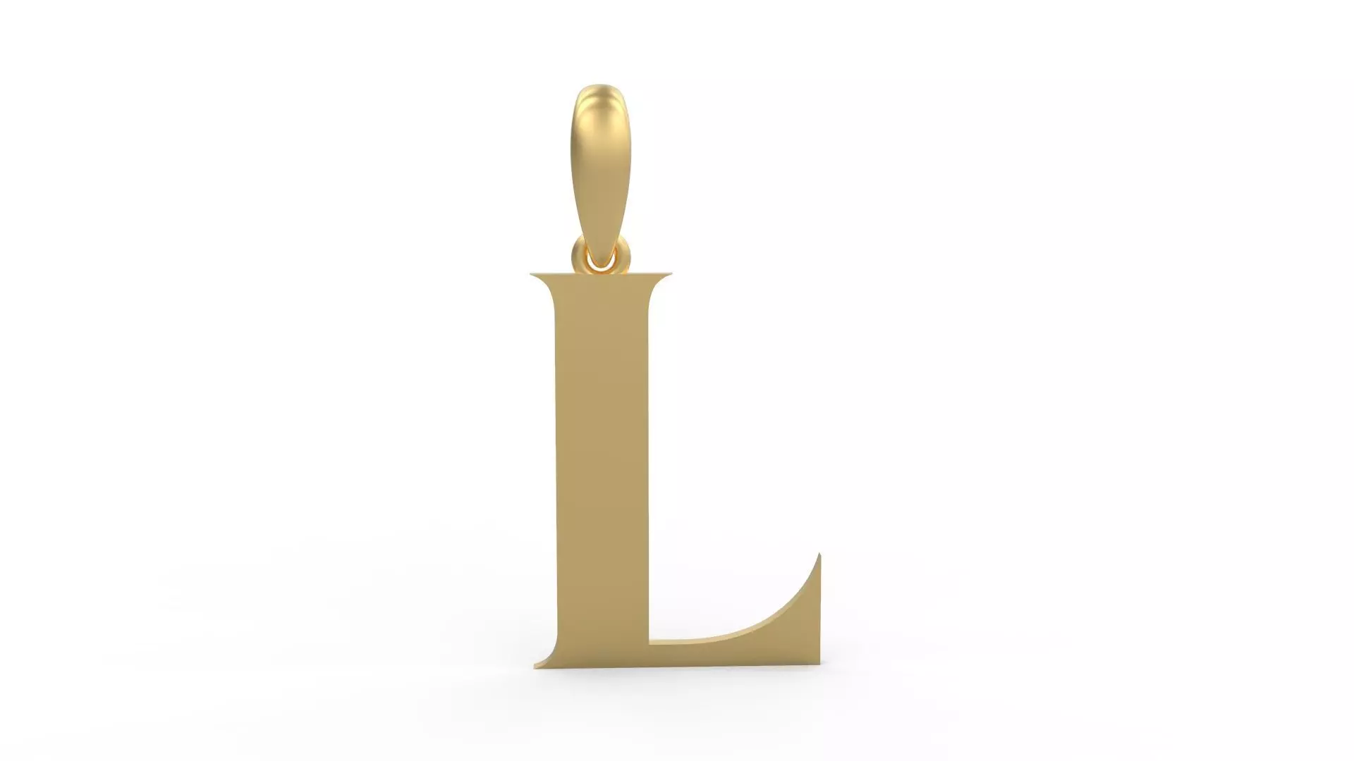 Initial Letters Pendant EVAGR5ANDE L 3D print model_0
