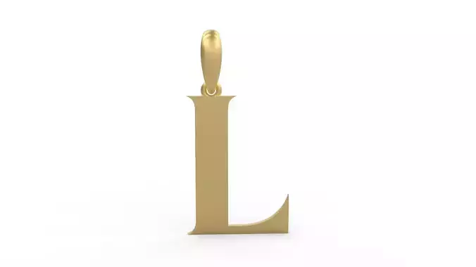 Initial Letters Pendant EVAGR5ANDE L
