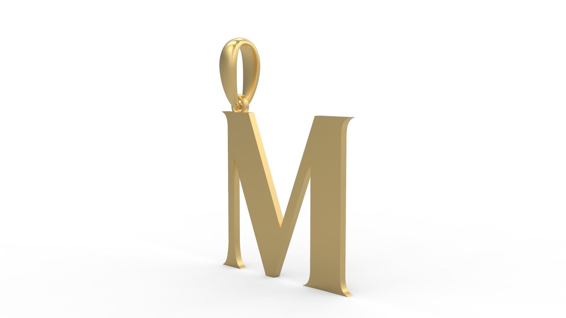 Initial Letters Pendant EVAGR5ANDE M 3D print model_1