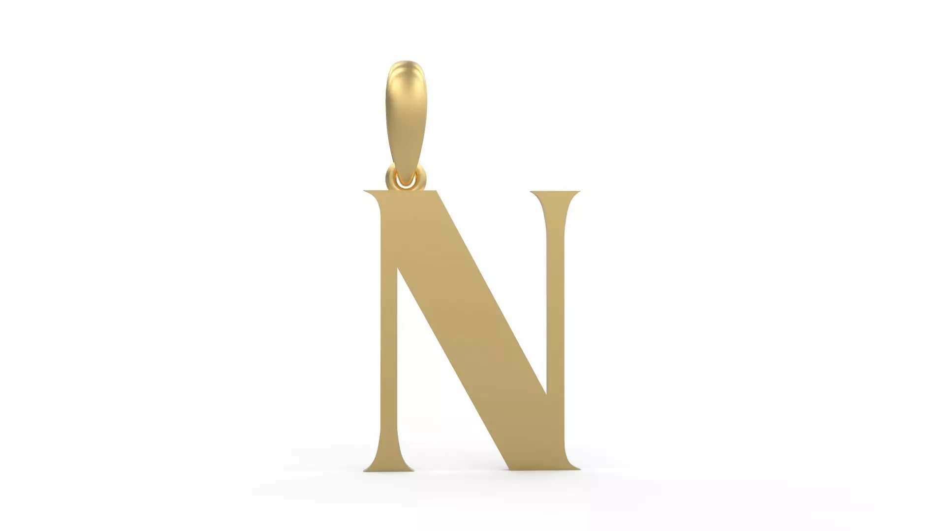 Initial Letters Pendant EVAGR5ANDE N 3D print model_0