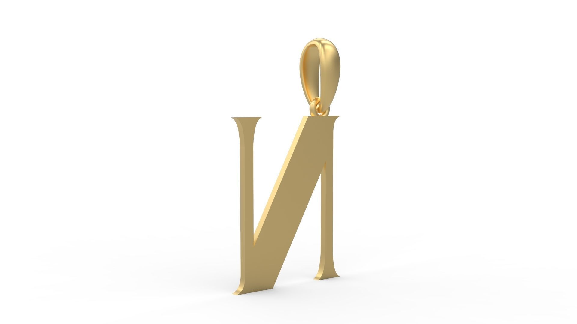 Initial Letters Pendant EVAGR5ANDE N 3D print model_3