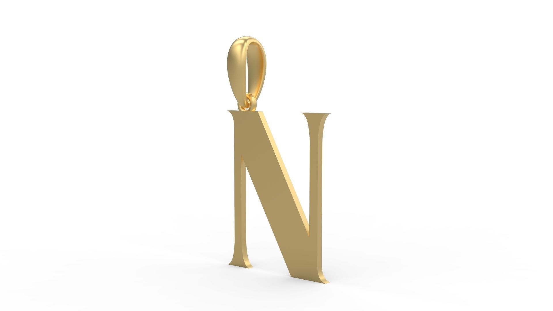 Initial Letters Pendant EVAGR5ANDE N 3D print model_1