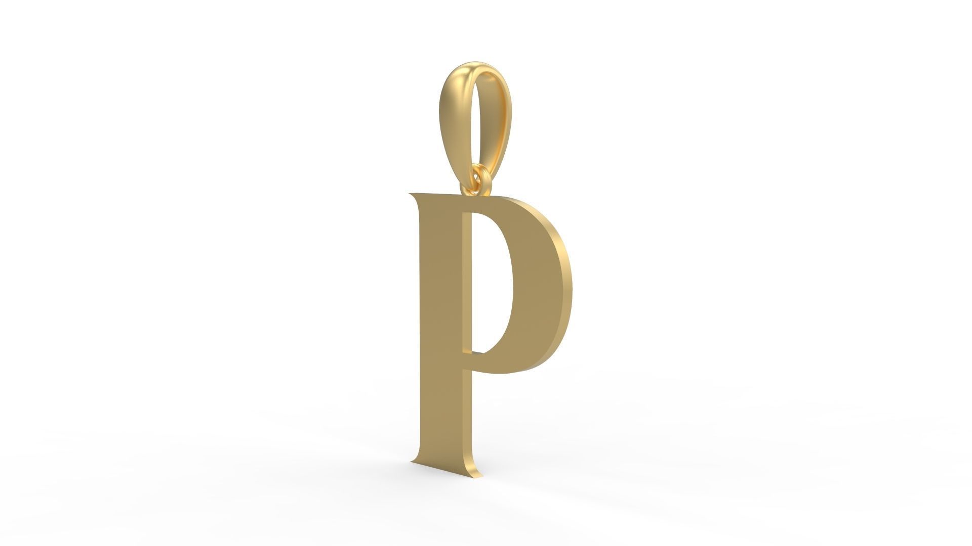 Initial Letters Pendant EVAGR5ANDE P 3D print model_1