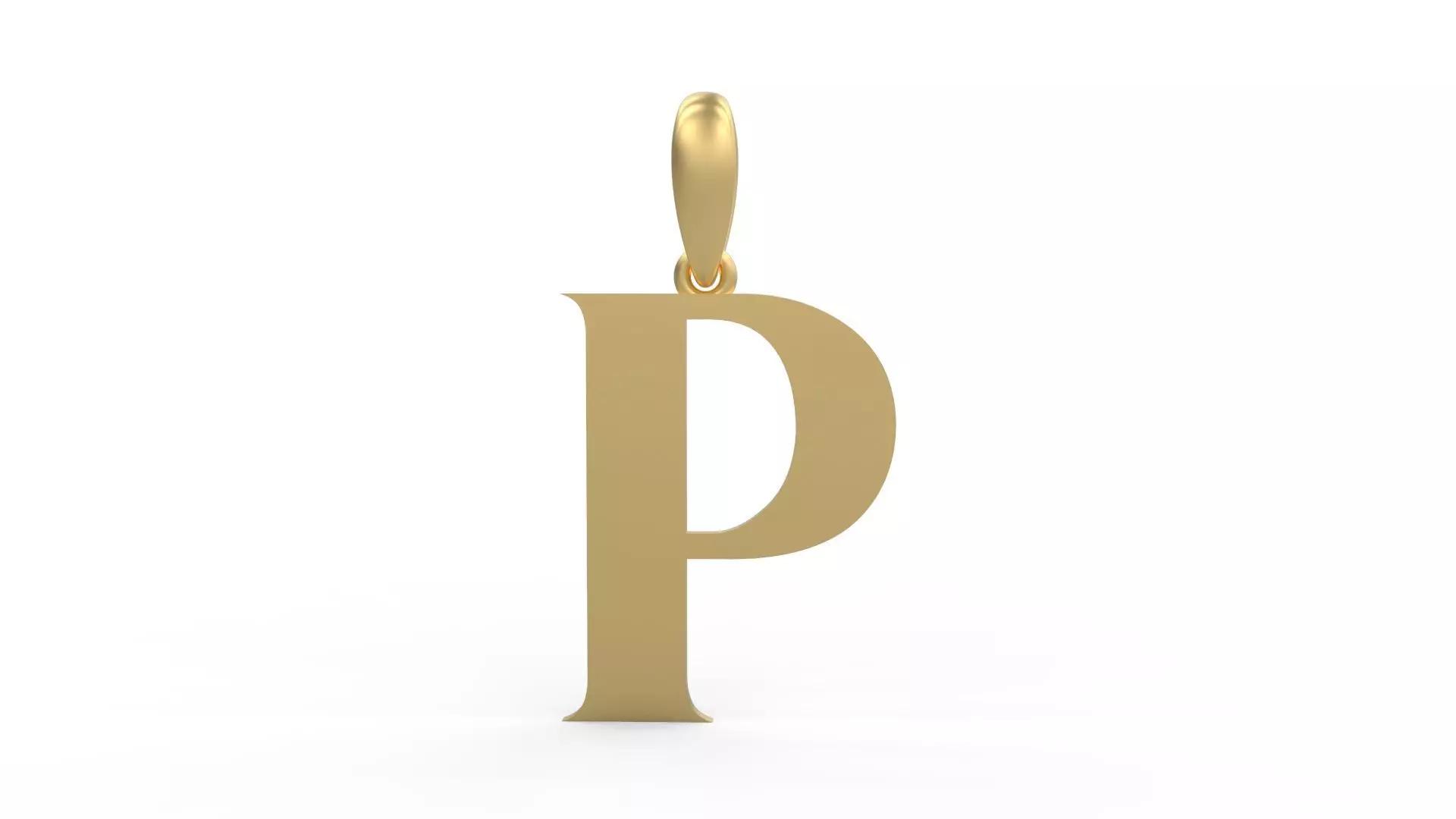 Initial Letters Pendant EVAGR5ANDE P 3D print model_0