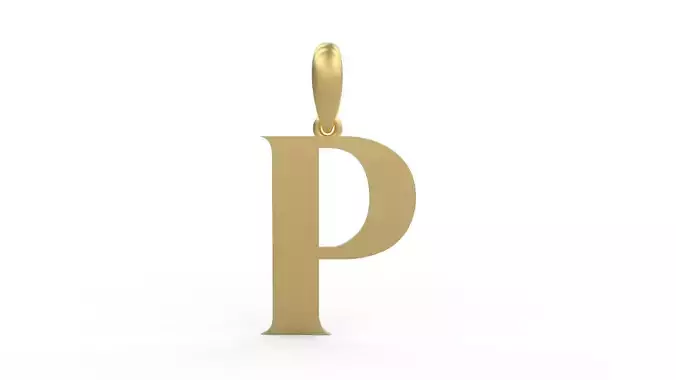 Initial Letters Pendant EVAGR5ANDE P