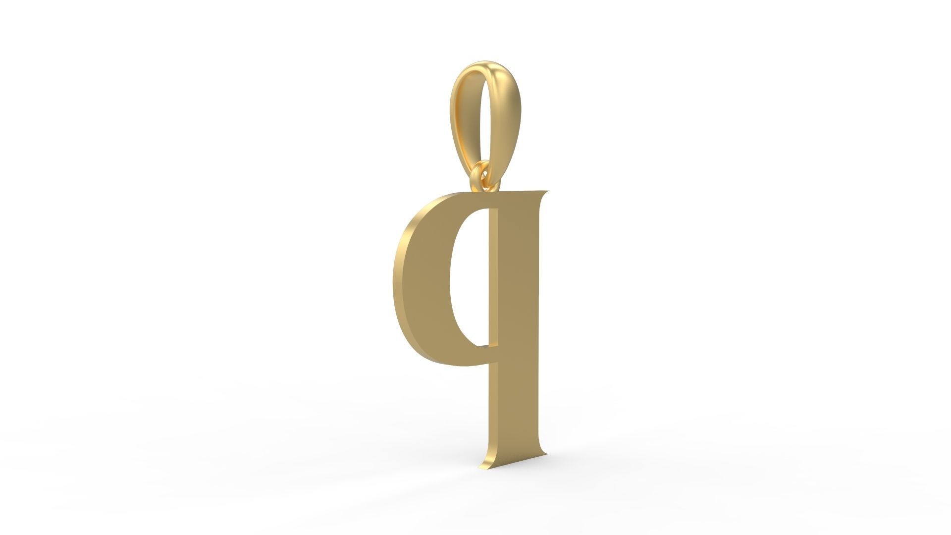 Initial Letters Pendant EVAGR5ANDE P 3D print model_3