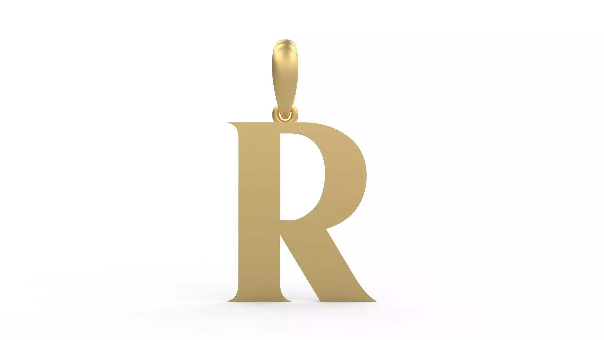 Initial Letters Pendant EVAGR5ANDE R 3D print model_0