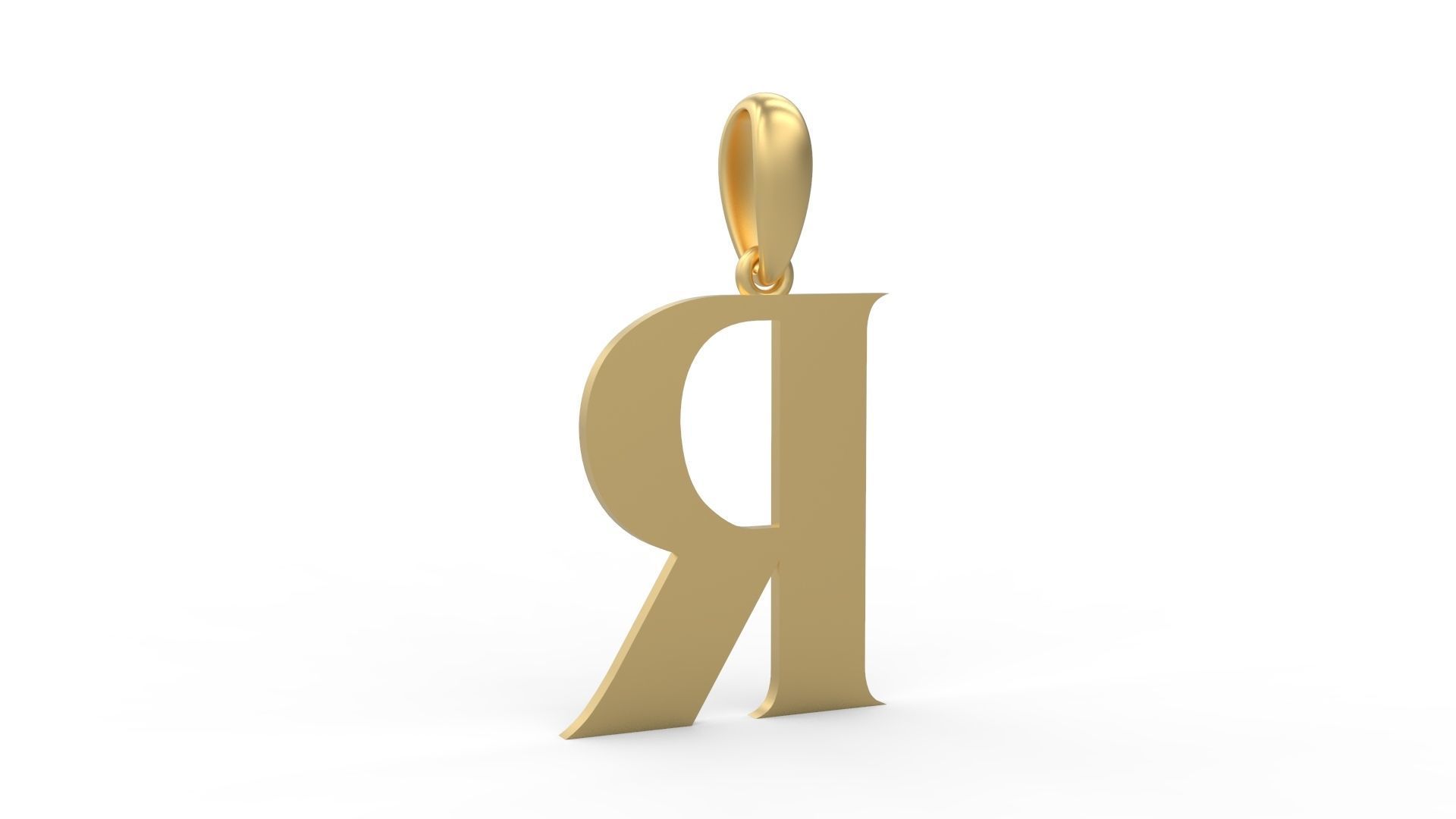 Initial Letters Pendant EVAGR5ANDE R 3D print model_3