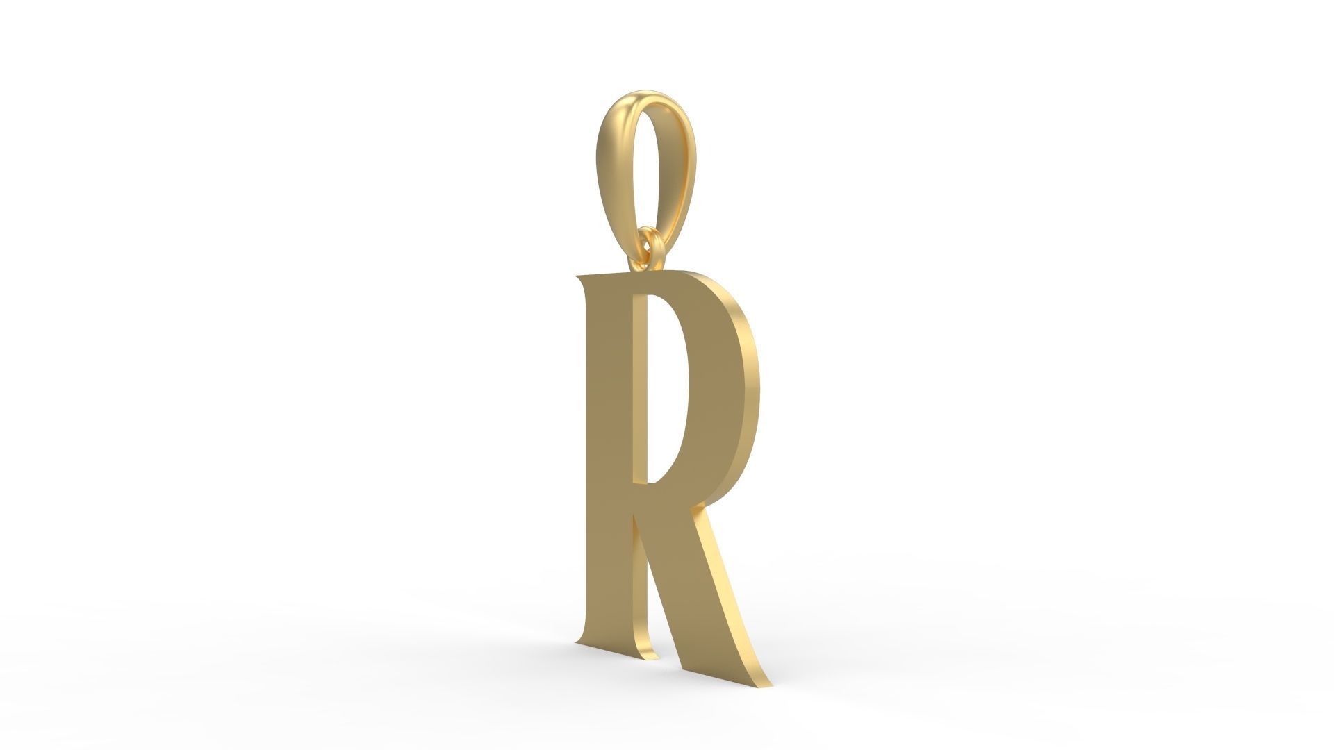 Initial Letters Pendant EVAGR5ANDE R 3D print model_1