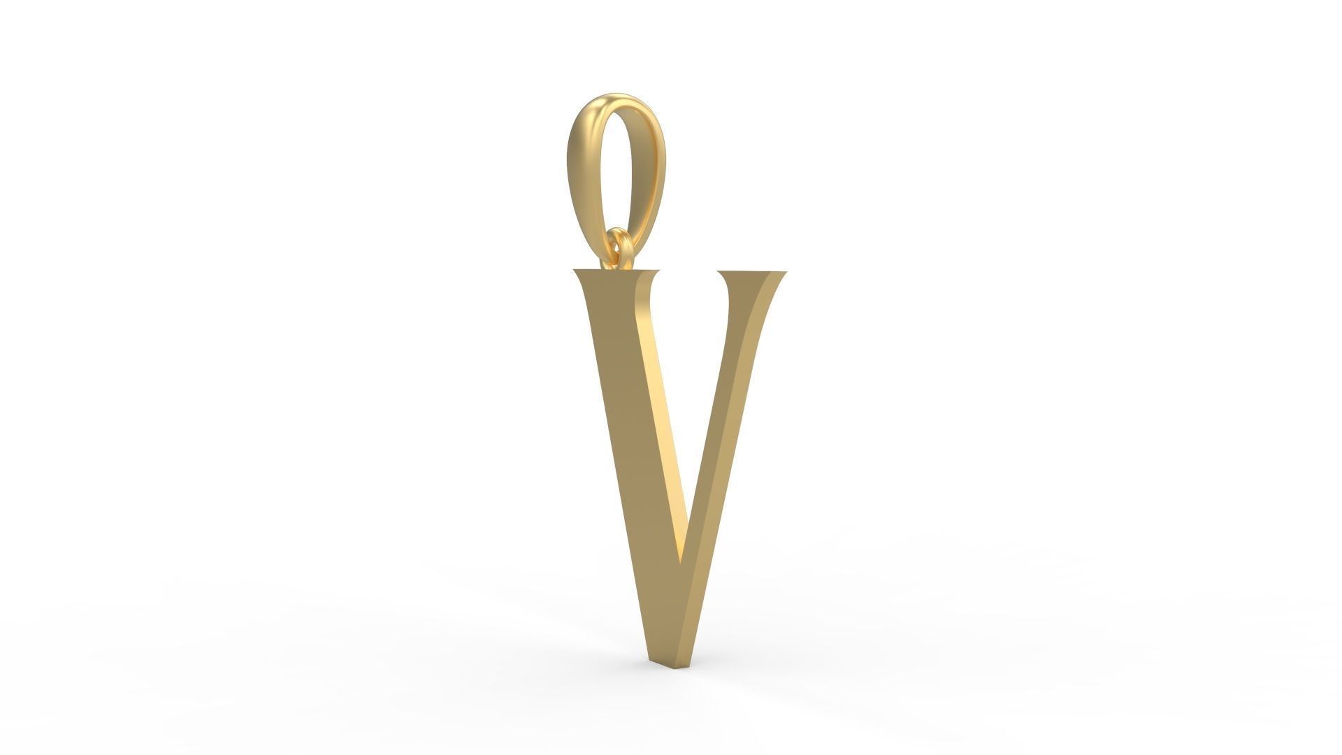 Initial Letters Pendant EVAGR5ANDE V 3D print model_1