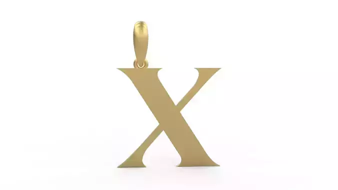 Initial Letters Pendant EVAGR5ANDE X