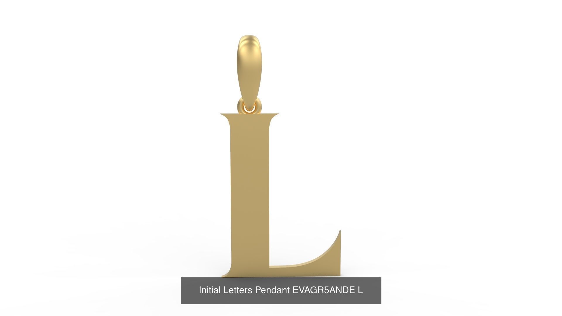 Initial Letters Pendant Alphabets EVAGR5ANDE 3D Model Collection_14