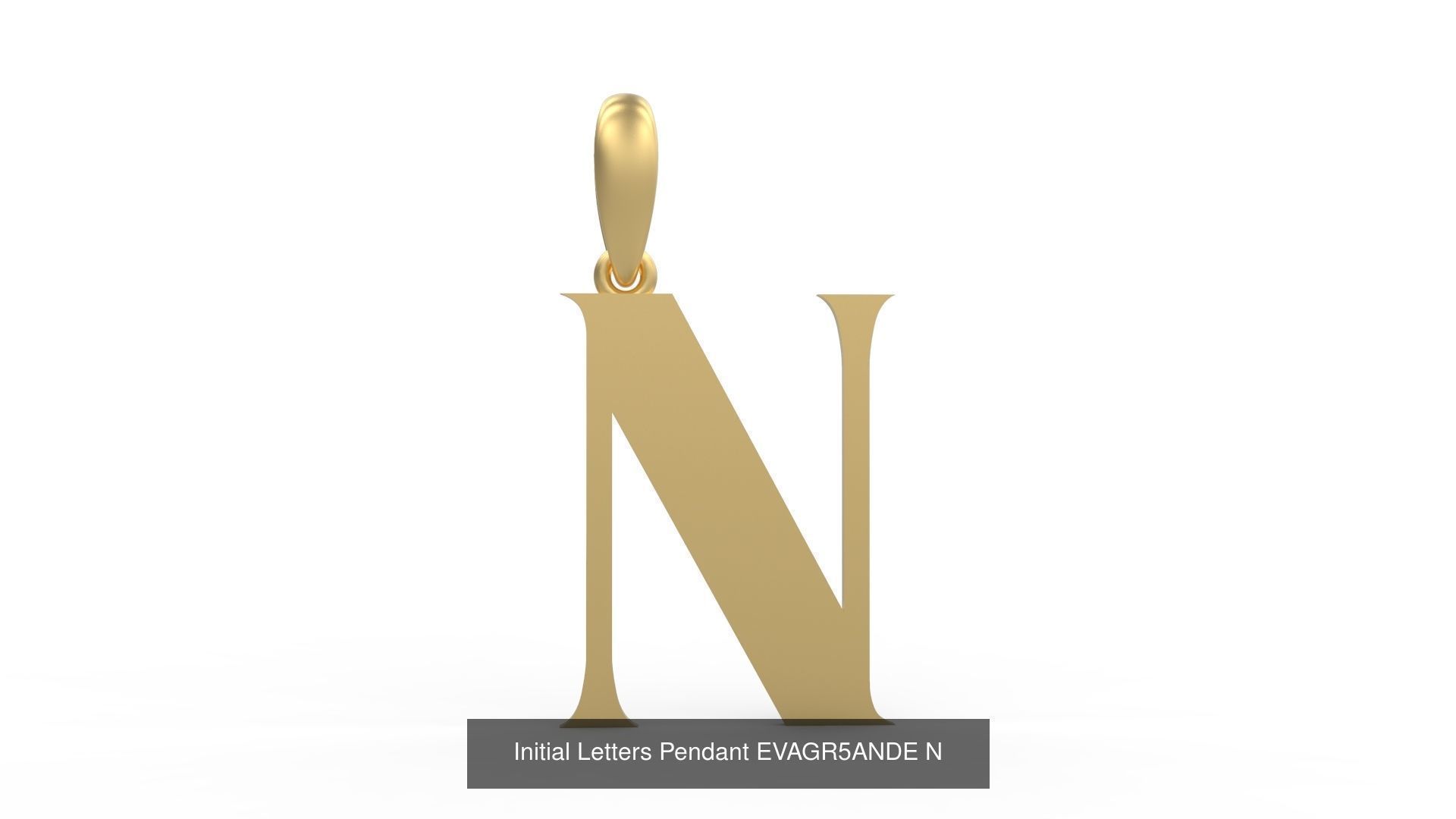 Initial Letters Pendant Alphabets EVAGR5ANDE 3D Model Collection_16