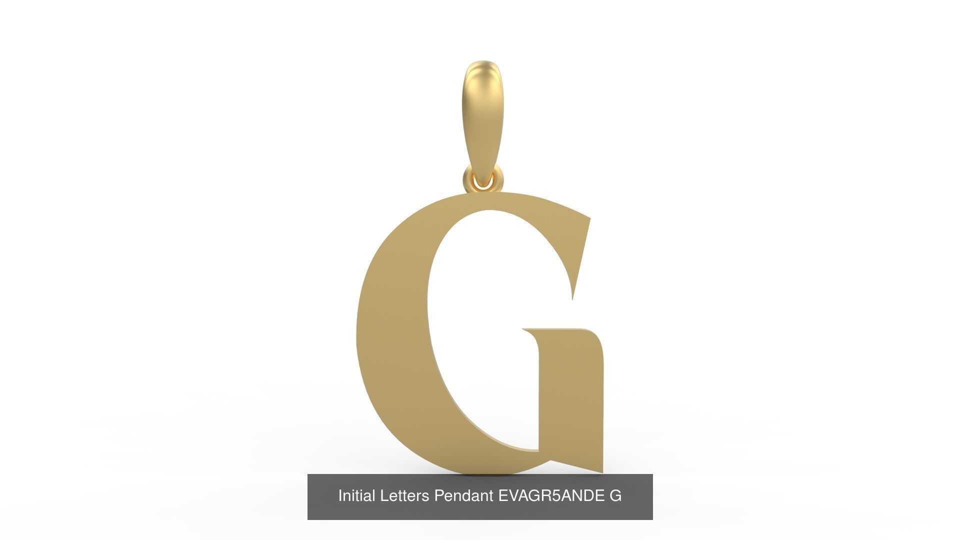 Initial Letters Pendant Alphabets EVAGR5ANDE 3D Model Collection_9
