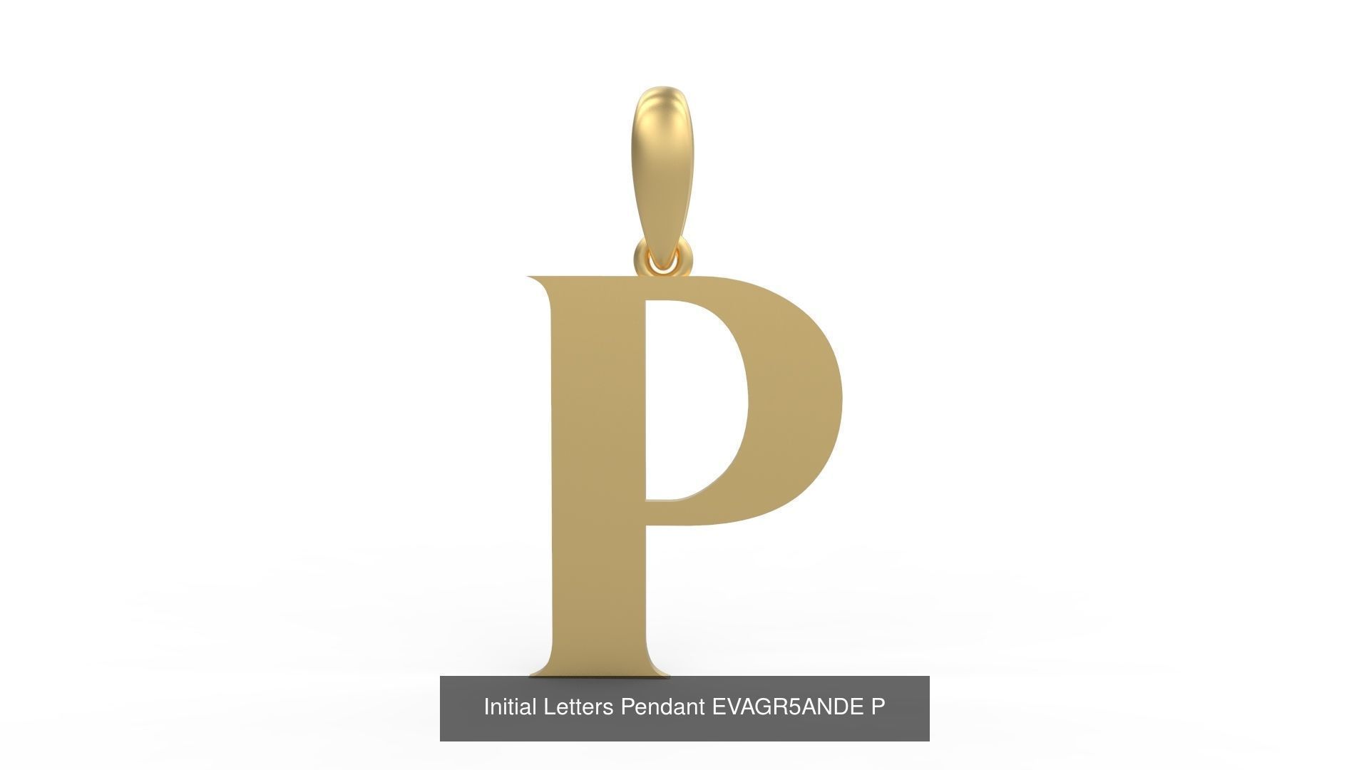 Initial Letters Pendant Alphabets EVAGR5ANDE 3D Model Collection_18