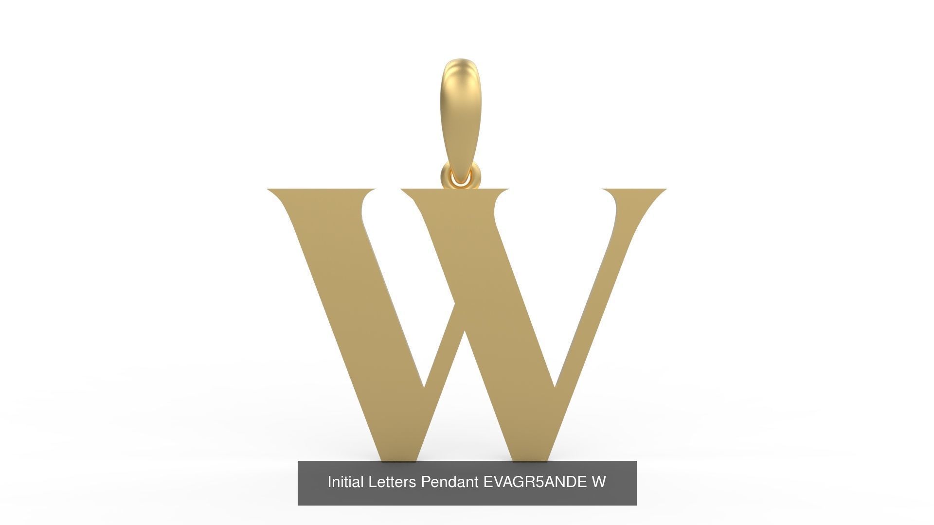 Initial Letters Pendant Alphabets EVAGR5ANDE 3D Model Collection_25