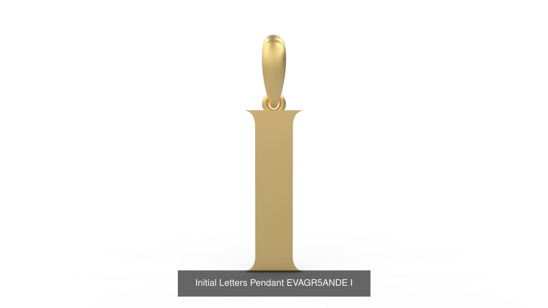 Initial Letters Pendant Alphabets EVAGR5ANDE 3D Model Collection_11