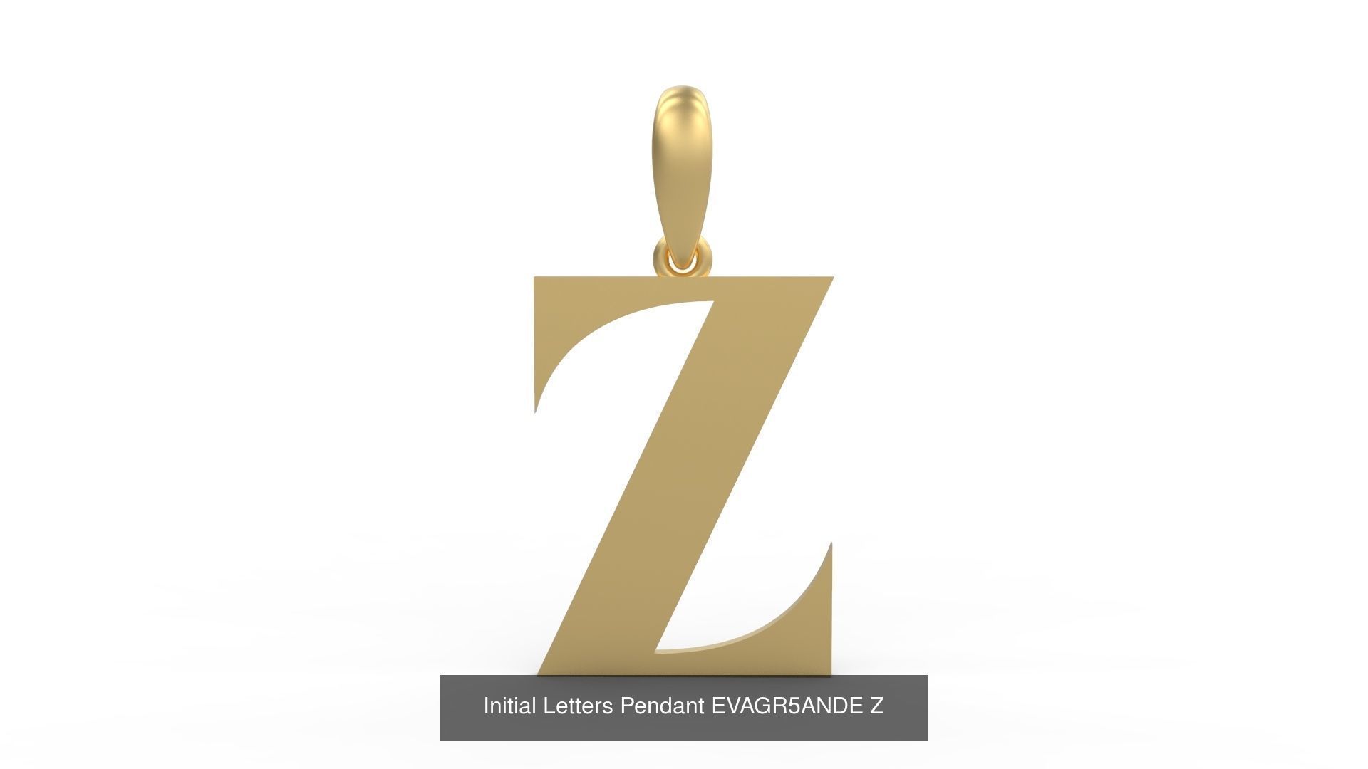 Initial Letters Pendant Alphabets EVAGR5ANDE 3D Model Collection_28