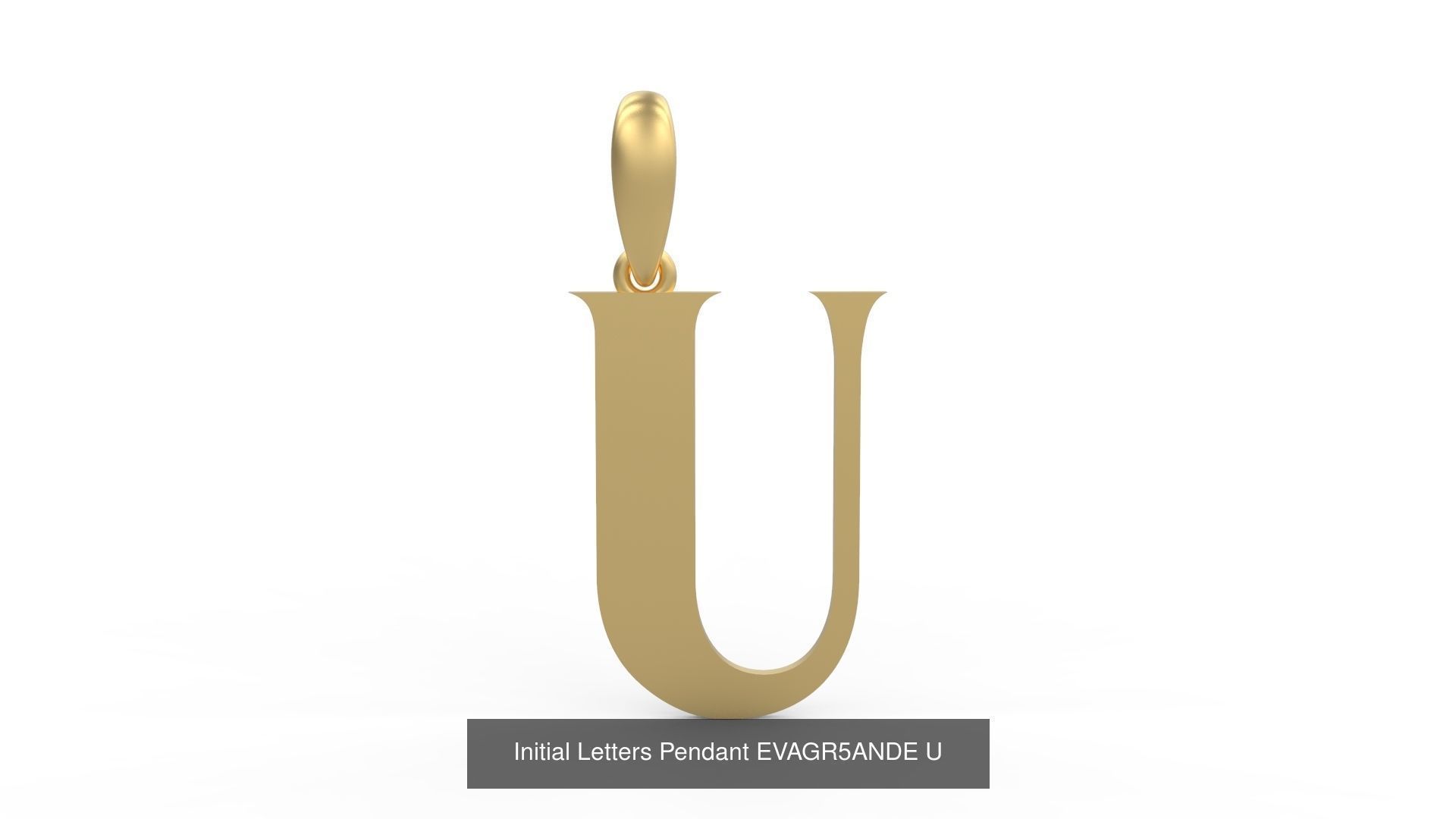 Initial Letters Pendant Alphabets EVAGR5ANDE 3D Model Collection_23