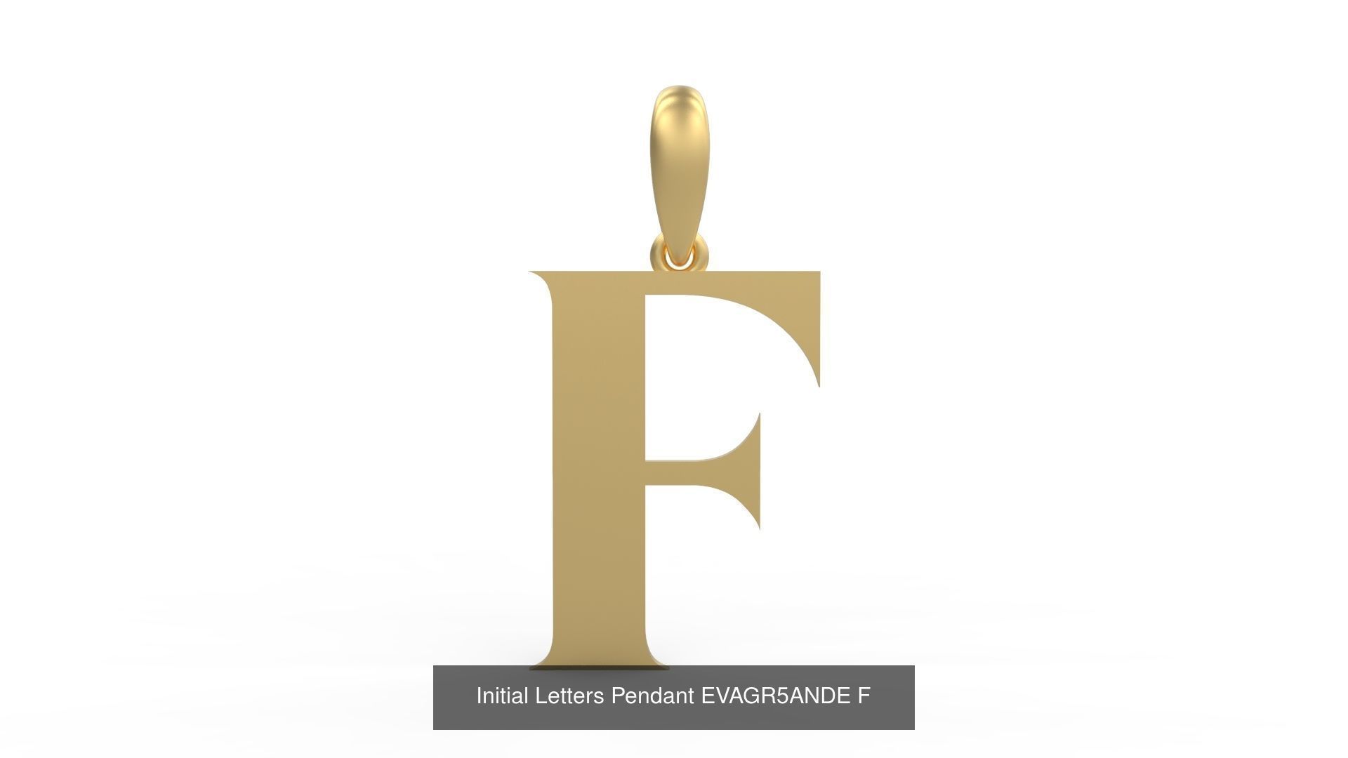 Initial Letters Pendant Alphabets EVAGR5ANDE 3D Model Collection_8