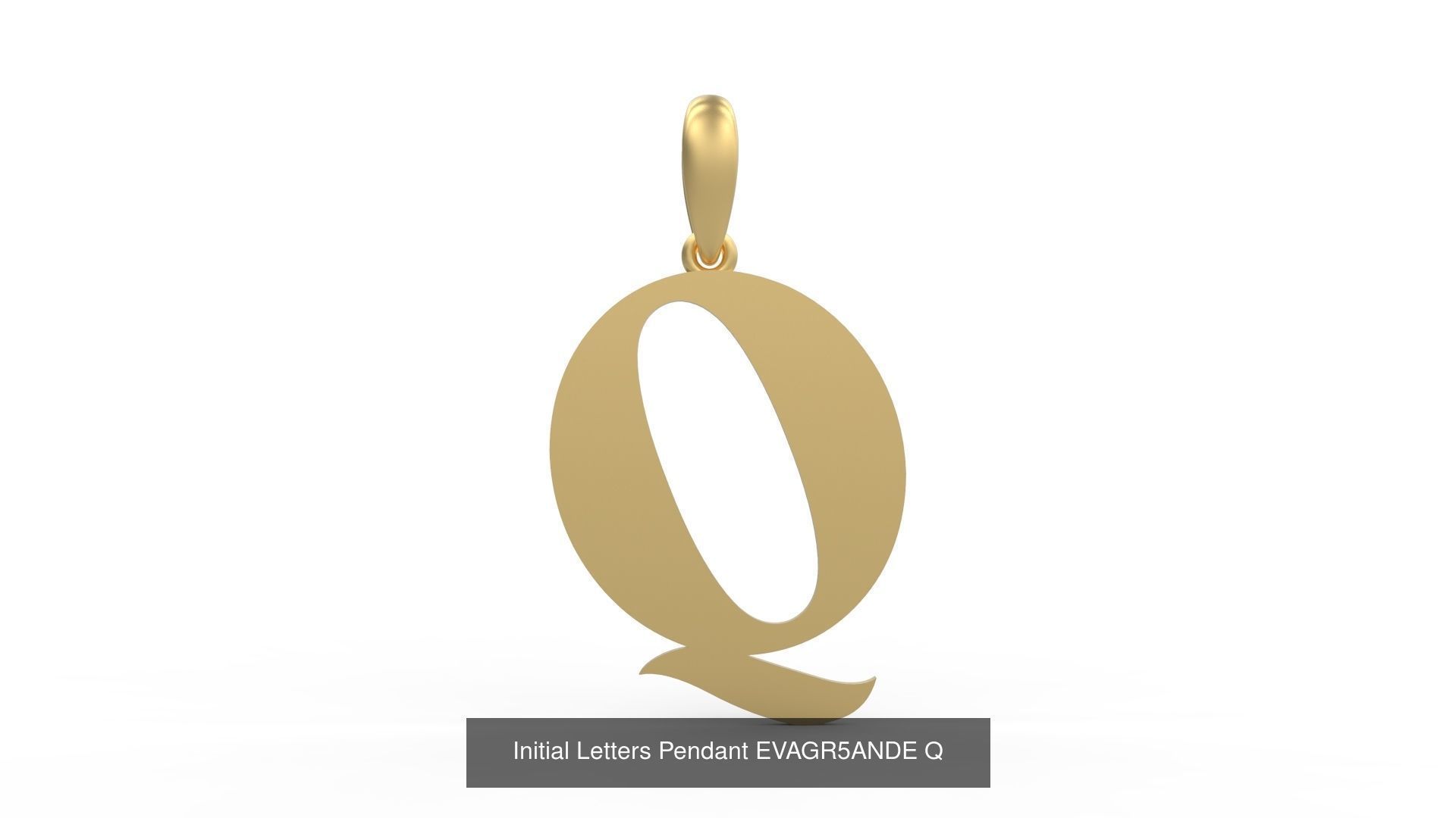 Initial Letters Pendant Alphabets EVAGR5ANDE 3D Model Collection_19
