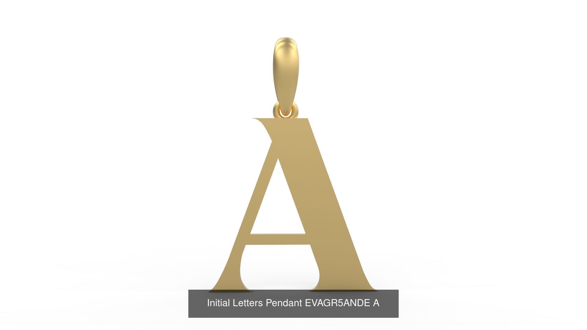 Initial Letters Pendant Alphabets EVAGR5ANDE 3D Model Collection_3