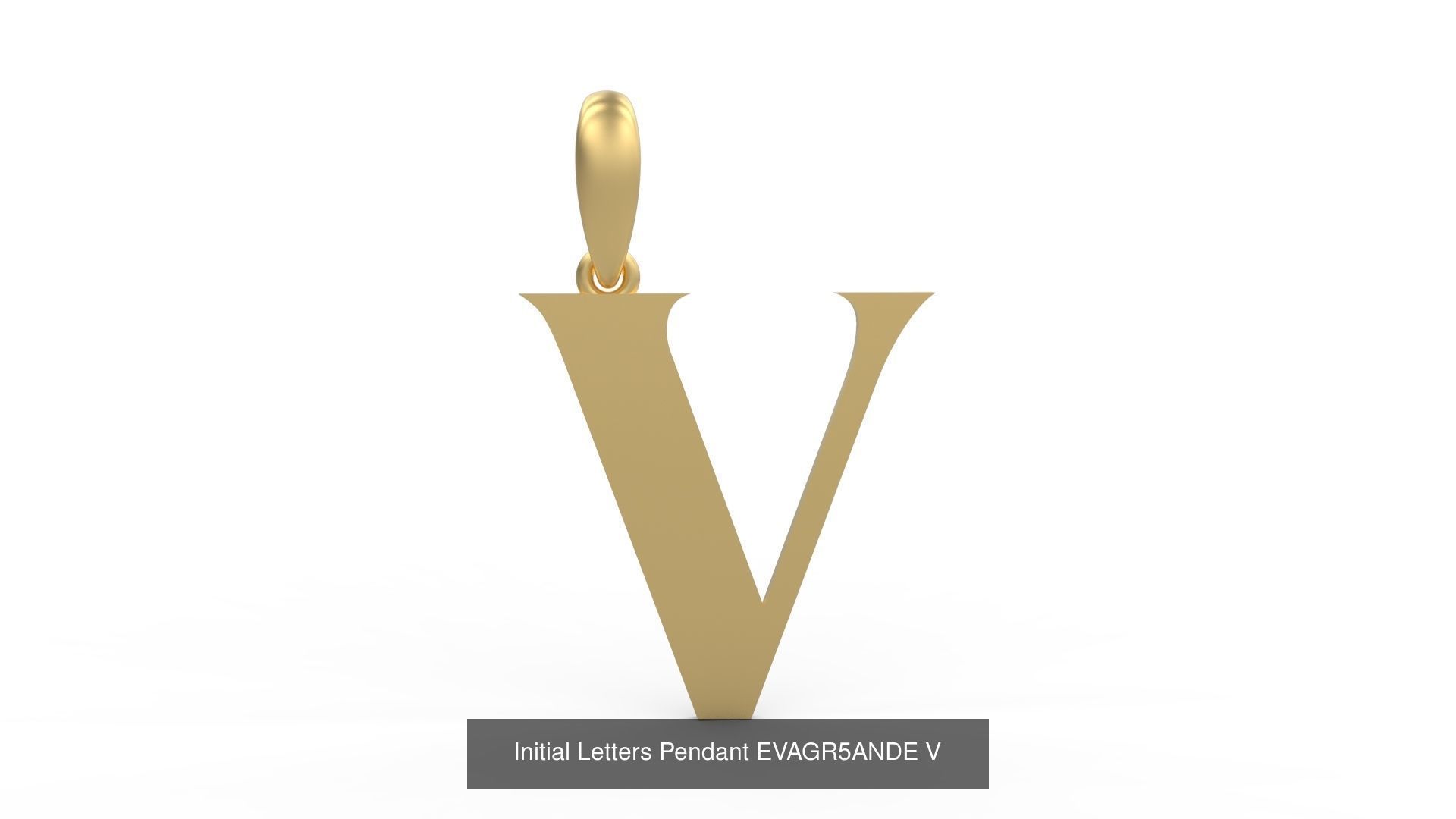 Initial Letters Pendant Alphabets EVAGR5ANDE 3D Model Collection_24