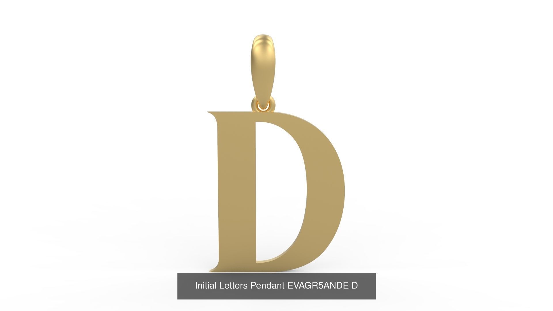 Initial Letters Pendant Alphabets EVAGR5ANDE 3D Model Collection_6