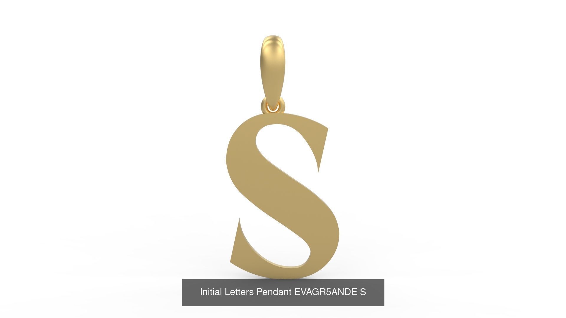 Initial Letters Pendant Alphabets EVAGR5ANDE 3D Model Collection_21