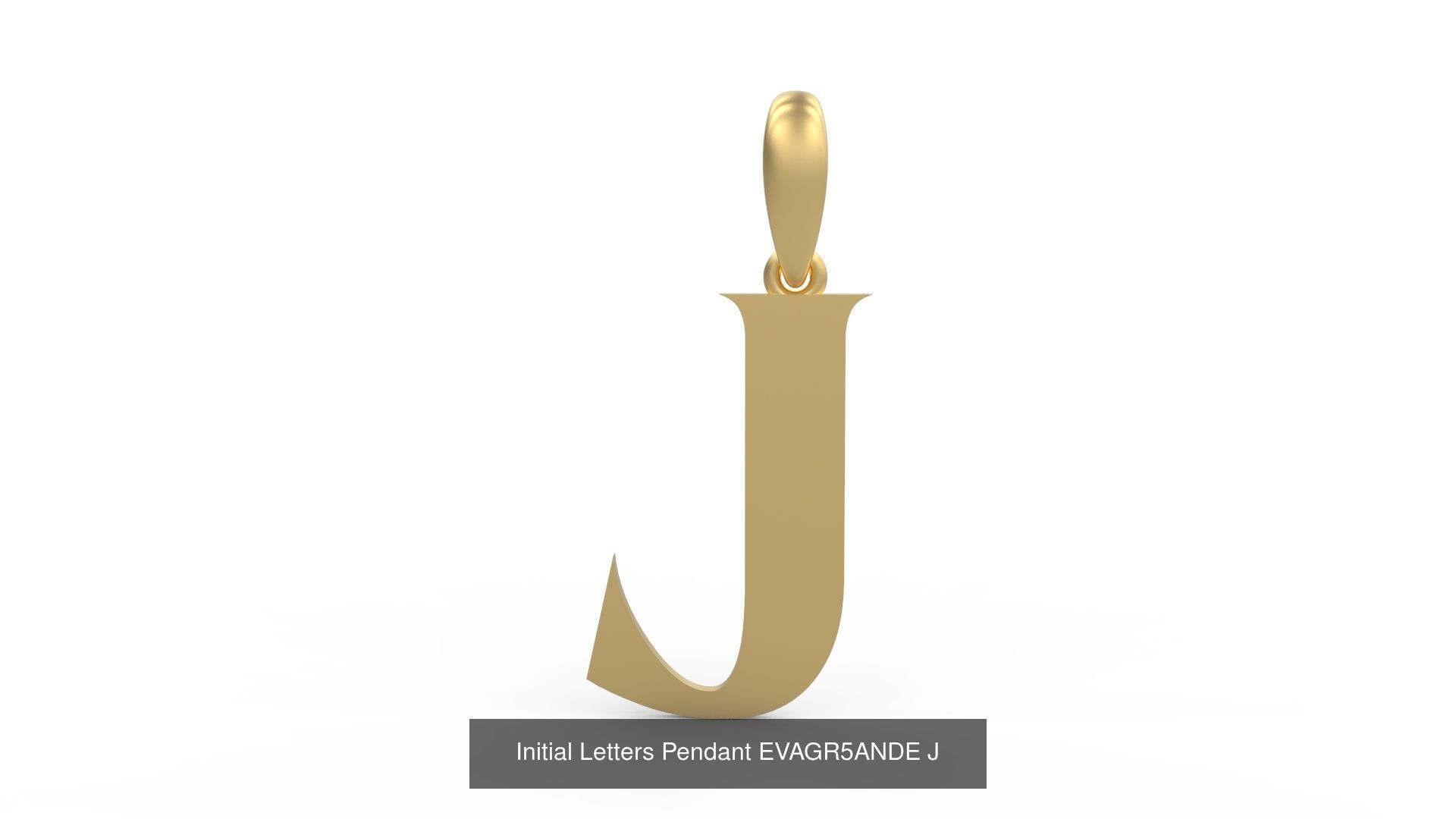 Initial Letters Pendant Alphabets EVAGR5ANDE 3D Model Collection_12
