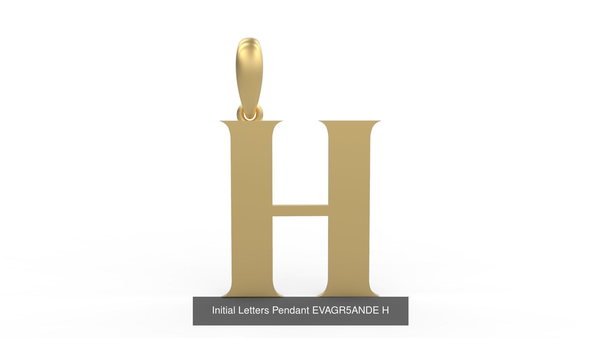 Initial Letters Pendant Alphabets EVAGR5ANDE 3D Model Collection_10