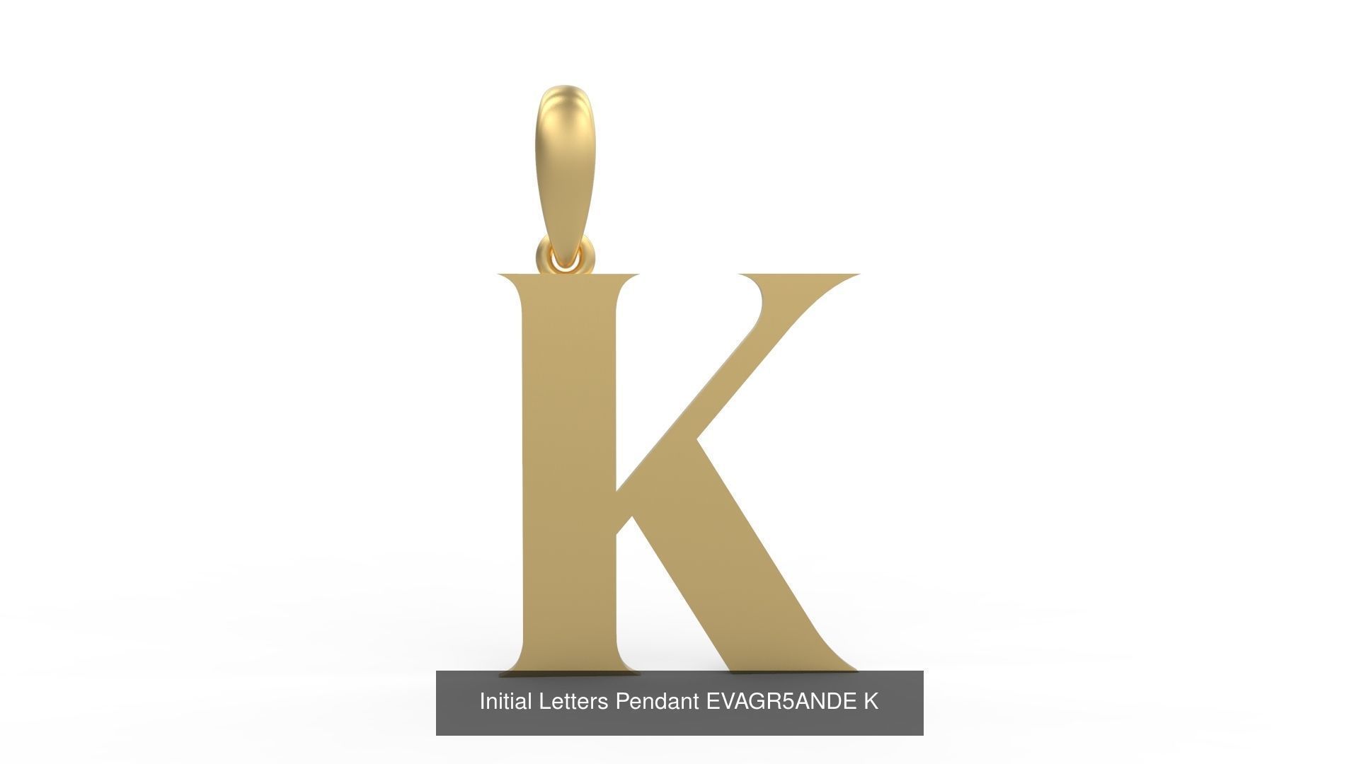 Initial Letters Pendant Alphabets EVAGR5ANDE 3D Model Collection_13