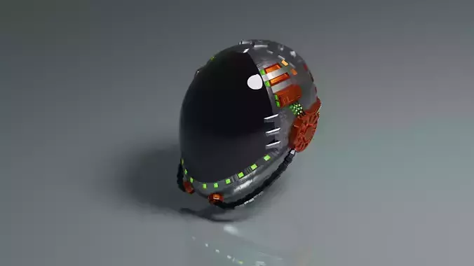 Scifi space helmet