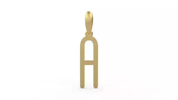 Initial Letters Pendant FRESH BERRIES A