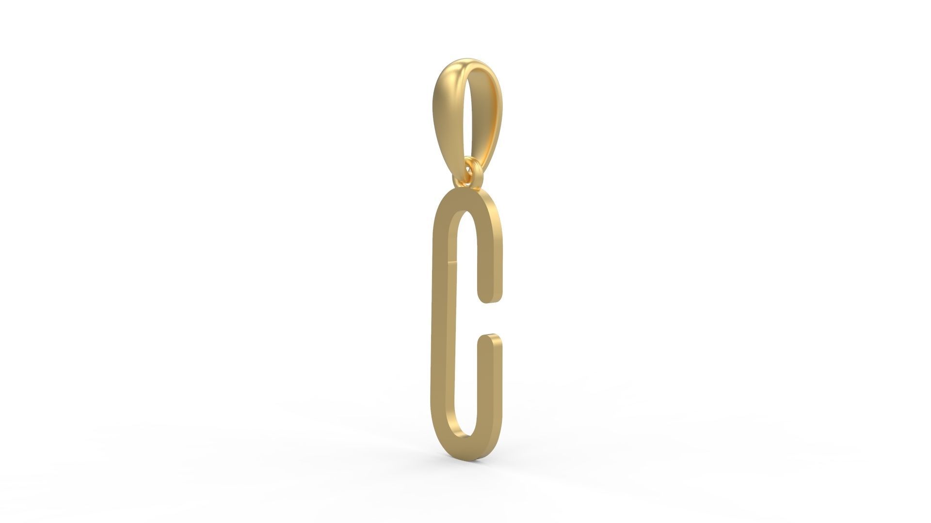 Initial Letters Pendant FRESH BERRIES C 3D print model_1